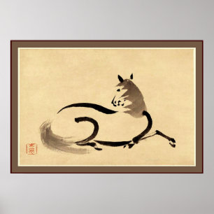 Pferd ~ Vintag Japanisch Poster