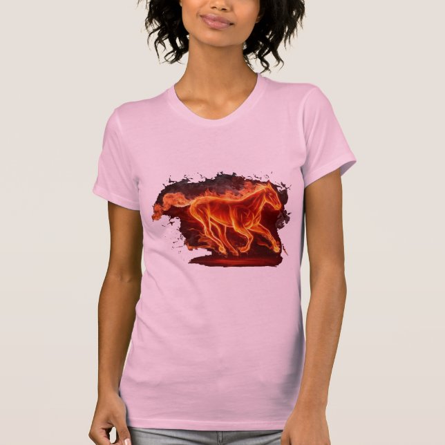 Pferd von Fuego. T-Shirt (Vorderseite)