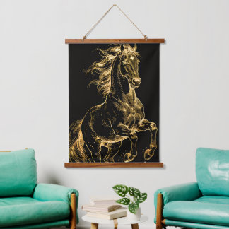 Pferd Wandbehang Teppich Tiere Pferde