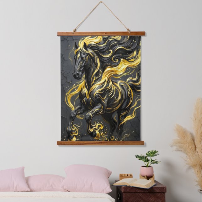 Pferd Wandbehang Teppich Tiere Pferde (Schlafzimmer)