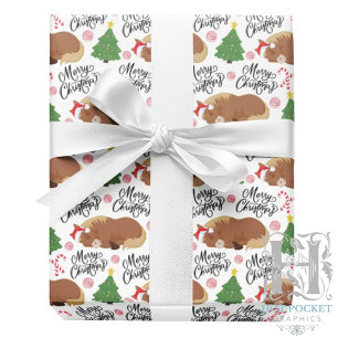 Pferd Weihnachtsgeschenkpapier Geschenkpapier