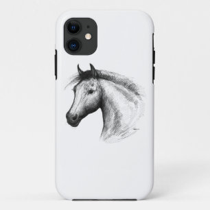 Pferd: Weiß Case-Mate iPhone Hülle