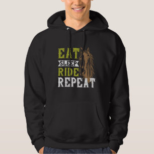 Pferd - Wiederholung des Schlaf-Fahrens Hoodie