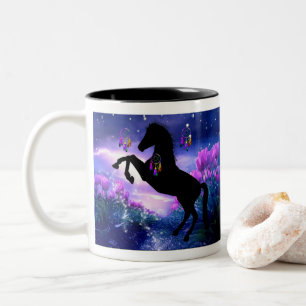 Pferd Zweifarbige Tasse