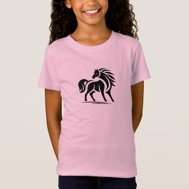 Pferdchen Illustration T-Shirt (Vorderseite)