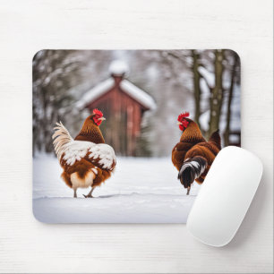 Pferdchen im Schnee Mousepad