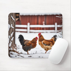 Pferdchen im Schnee Mousepad