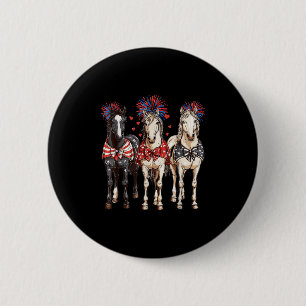 Pferde 4. Juli Patriotisches Pferd Amerikanische F Button