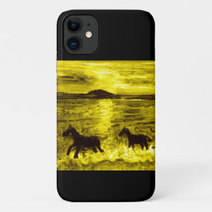 Pferde an der Goldenen Küste iPhone 11 Hülle
