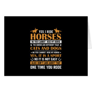 Pferde Art Yes I Ride Pferde