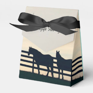 Pferde auf dem Weideland Geschenkschachtel