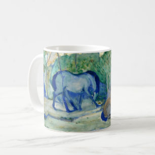 Pferde auf der Weide von Franz Marc, Vintage Fine  Kaffeetasse