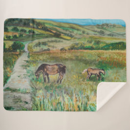 Pferde auf der Wiese Sherpadecke