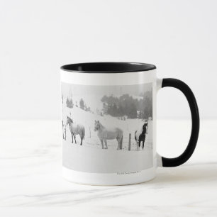 Pferde auf Ranch Tasse