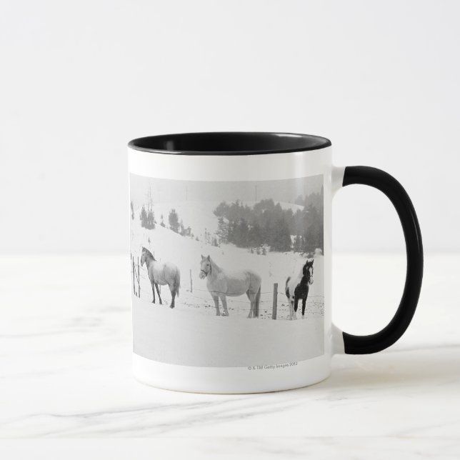 Pferde auf Ranch Tasse (Rechts)