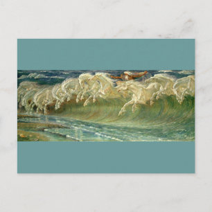 Pferde aus Neptun Postkarte