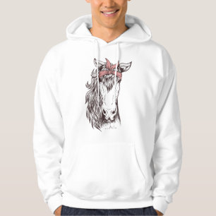 Pferde-Bandana für Reiter Pferdeliebhaber Gif Hoodie