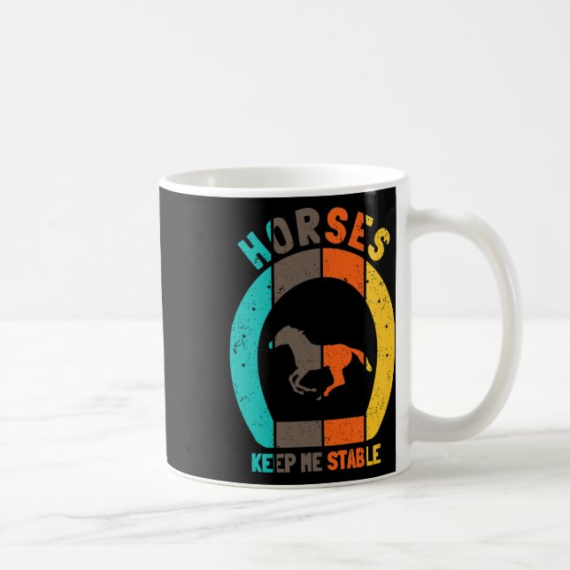 Pferde Behalt Me Stable - Pferdereiten Kaffeetasse (Rechts)