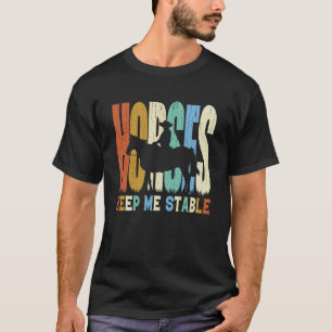 Pferde Behalten Gestell Pferde Reitausflüge Eques T-Shirt