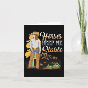 Pferde Behielt mich stabil I Pferdejäger-Pferdefan Karte