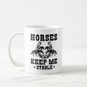 Pferde Behielt mich stabil Kaffeetasse