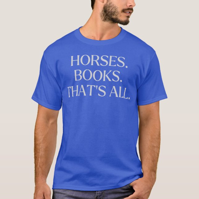 Pferde Buchshats T-Shirt (Vorderseite)