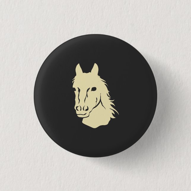 Pferde Button (Vorderseite)