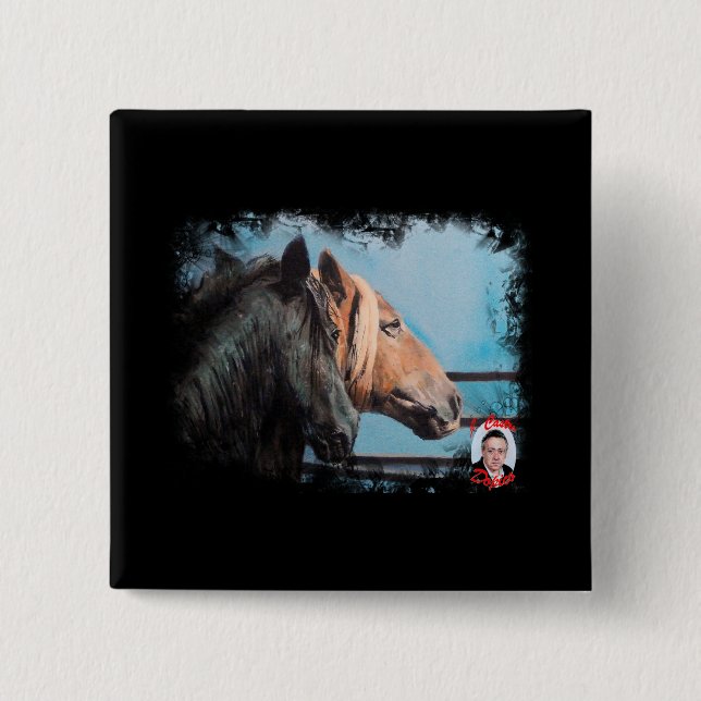 Pferde/Cabalos/Horses Button (Vorderseite)