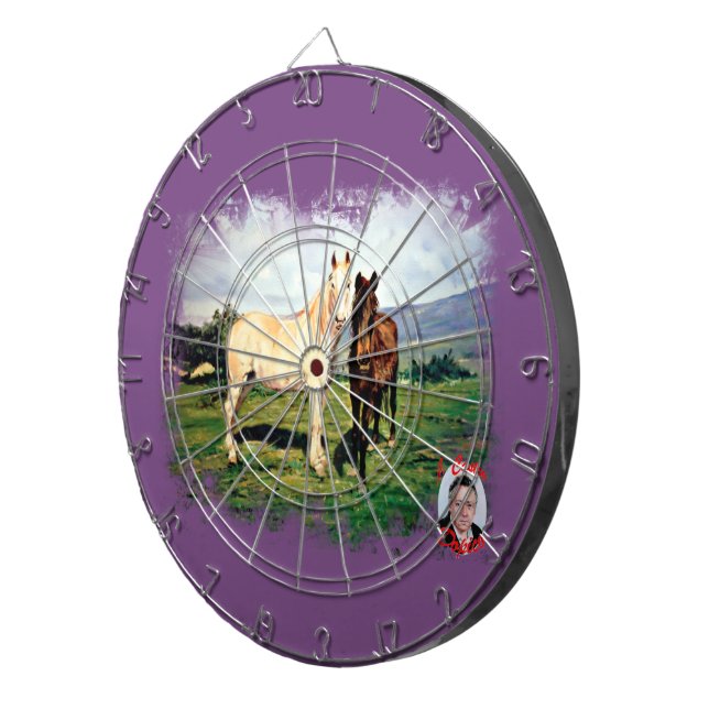 Pferde/Cabalos/Horses Dartscheibe (Vorderseite rechts)