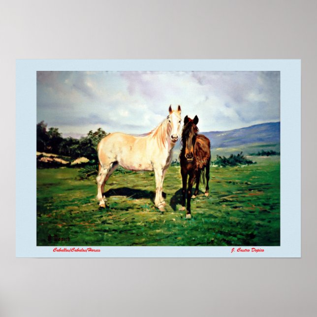 Pferde/Cabalos/Horses Poster (Vorne)