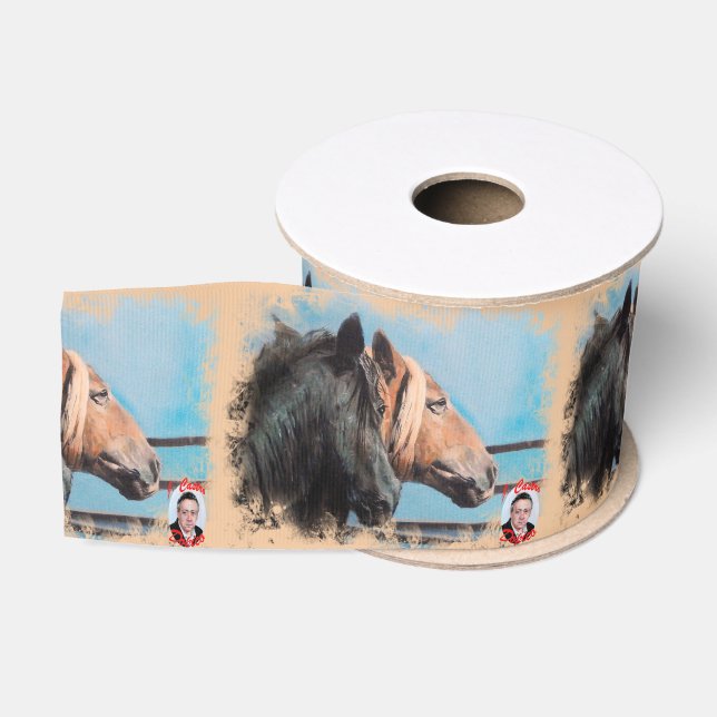 Pferde/Cabalos/Horses Ripsband (Spule)