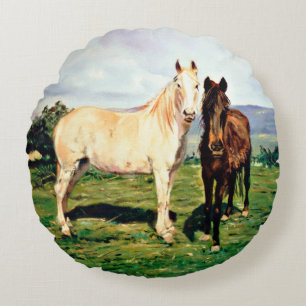 Pferde/Cabalos/Horses Rundes Kissen