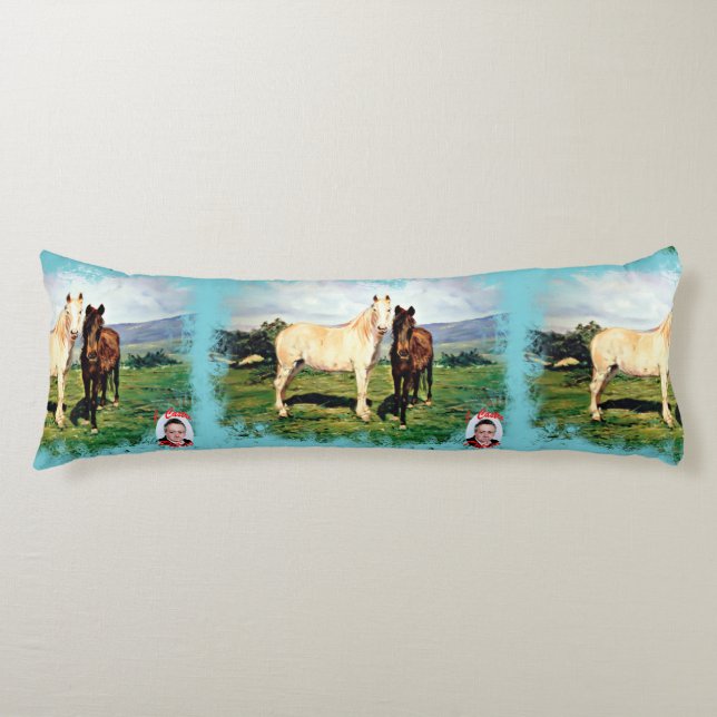 Pferde/Cabalos/Horses Seitenschläferkissen (Vorderseite)