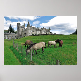 Pferde des Balmoral Castle Poster
