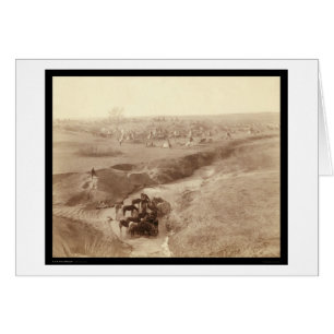 Pferde, die am weißen Lehm-Nebenfluss Sd 1891