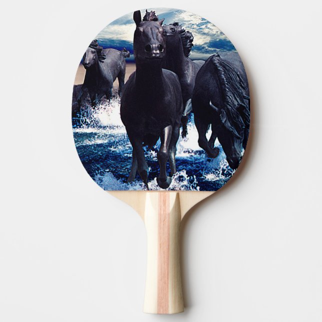 Pferde, die im Wasser laufen Tischtennis Schläger (Vorderseite)