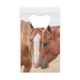 Pferde, die in einer Weide nass werden Geldbeutel Flaschenöffner