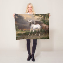 Pferde, die vom Sturm gefürchtet werden (Carle Ver