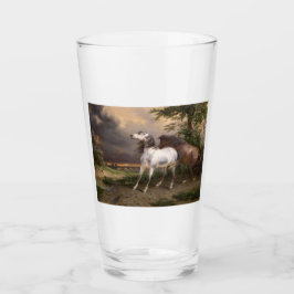 Pferde, die vom Sturm gefürchtet werden (Carle Ver Glas