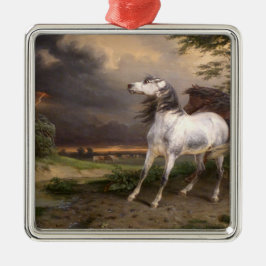 Pferde, die vom Sturm gefürchtet werden (Carle Ver Ornament Aus Metall