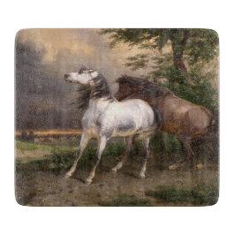 Pferde, die vom Sturm gefürchtet werden (Carle Ver Schneidebrett