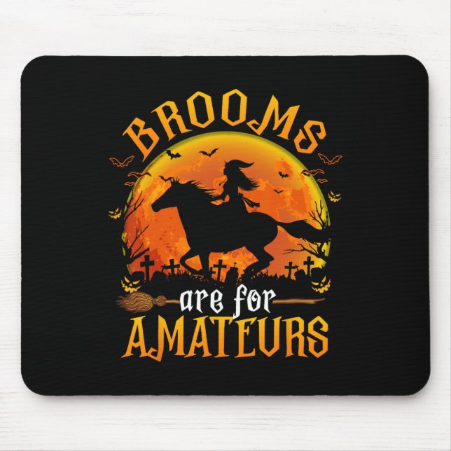 Pferde, die zu Halloween-Funny-Brüder sind, sind f Mousepad (Vorne)