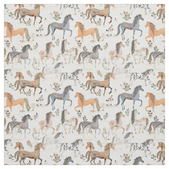 Pferde Elegante: Whimsy Horse Stoff (Muster)