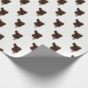 Pferde - Farbe des Reitsattelsattels Geschenkpapier