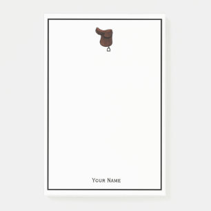 Pferde - Farbe des Reitsattelsattels Post-it Klebezettel