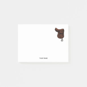 Pferde - Farbe des Reitsattelsattels Post-it Klebezettel