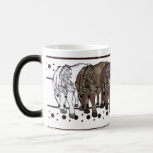 Pferde Farbmorph Tasse