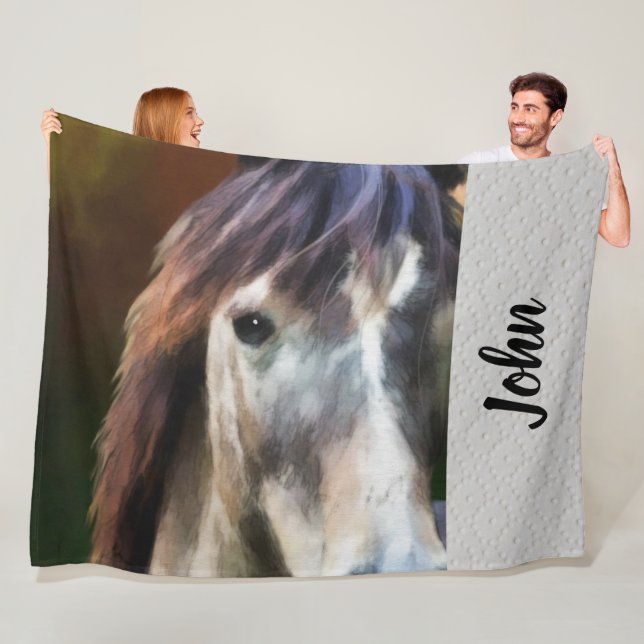 Pferde Fleece Blanket (Beispiel)
