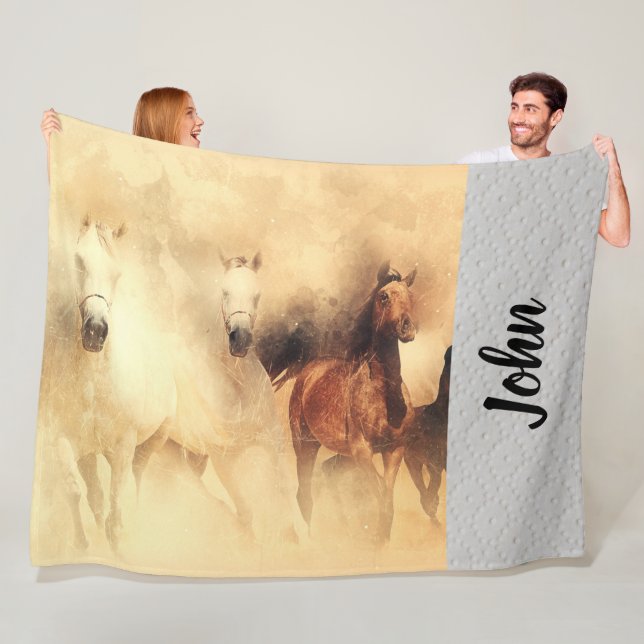 Pferde Fleece Blanket (Beispiel)