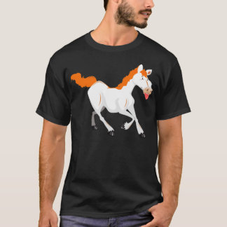 Pferde Funny Gift Riding Geschenk Radio spielen Ki T-Shirt